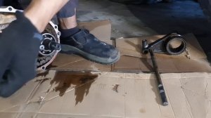 Разбираем раздатку и снимаем цепь на Toyota Hilux Surf KZN185 1KZ-TE