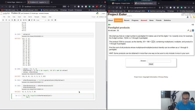 Solving Project Euler Problems in Python - Part 15 (Problem 32) смотреть онлайн