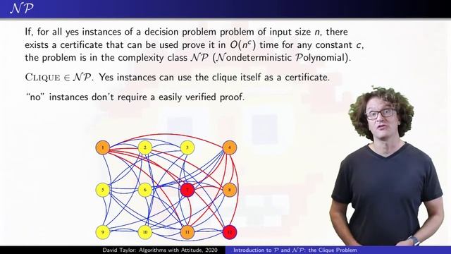 Introduction to P and NP: The Clique Problem смотреть онлайн