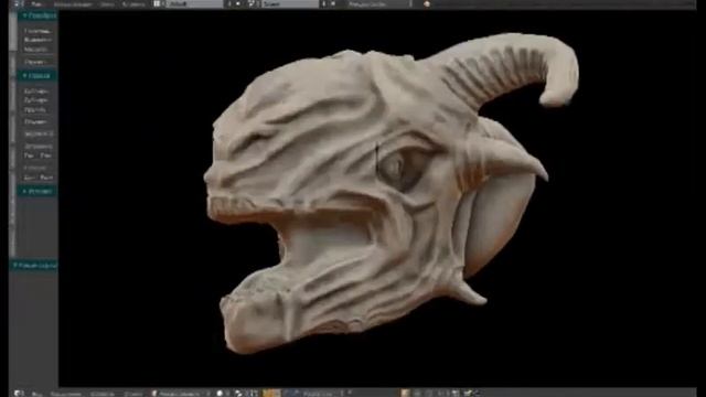 Sculpting in blender/ Скульптинг в блендер смотреть онлайн