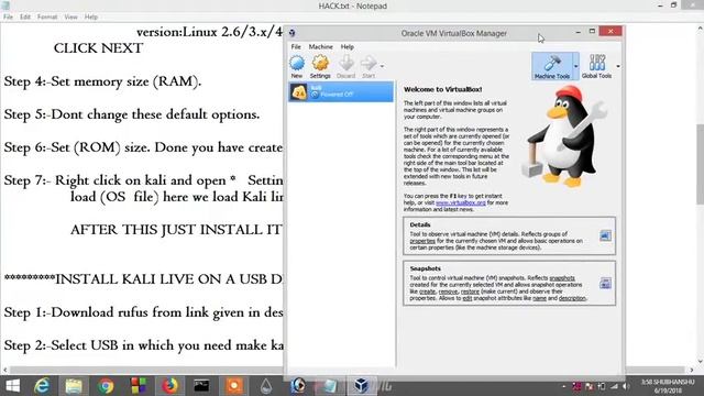 How to install kali linux on virtual box and USB kali live смотреть онлайн