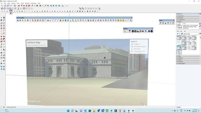 Google Earth use in Sketchup | How to import 3D Building from Google Earth смотреть онлайн