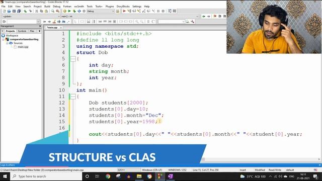 class and struct in C++ same ?? | OOPs with FRAZ EP2 смотреть онлайн