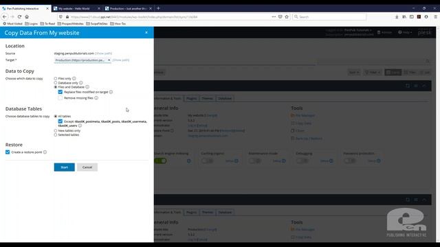 How to Migrate a WordPress Website from Staging to Production using the WordPress Toolkit - Plesk смотреть онлайн