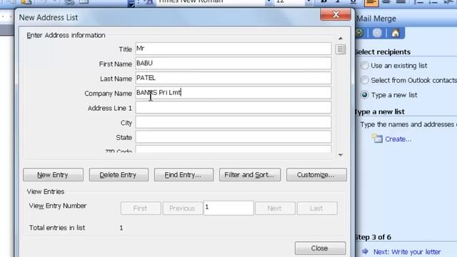 GTU CCC Practical Exam Video 5 How to Mail merge in MS word 2003 смотреть онлайн
