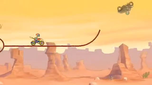 Rainbow Bike Race Desert 3 Level 2 смотреть онлайн
