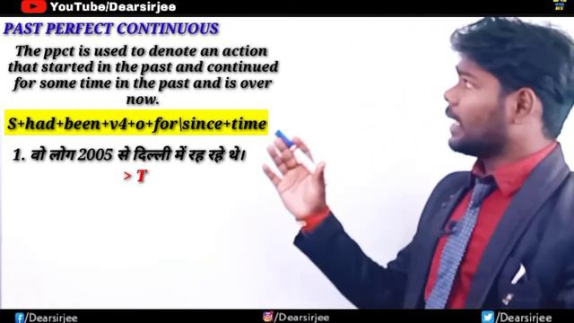 Past perfect Continuous Tense|Past Perfect Continuous Tense Example|Tenses|Hindi|Dear Sir Jee смотреть онлайн
