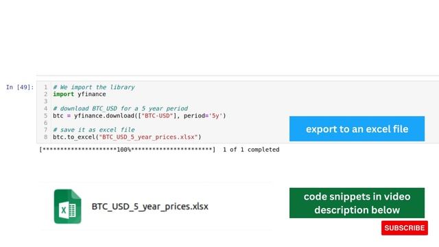How to get stock market price data using Python and save to excel смотреть онлайн