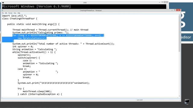 Learn Java Programming - Creating a Thread Part Four Tutorial смотреть онлайн