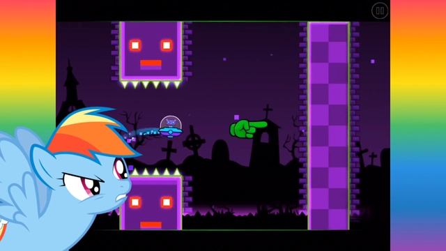Rainbow Dash plays Geometry Dash World ? “Take it at Ease!” смотреть онлайн