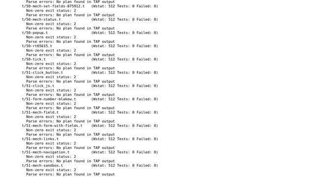 bad Make-Test while running installation of a perl module смотреть онлайн