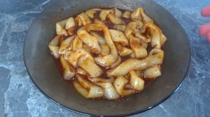 Пряные Кальмары к пиву . Отличный вариант к футболу на Евро 2020 . Закуска к пиву