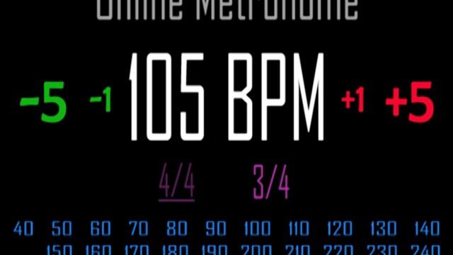 Metronomo Online - Online Metronome - 105 BPM 3/4 смотреть онлайн