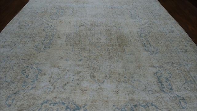 Ivory Vintage White Wash Tabriz Worn Wool Hand-Knotted Oriental Rug
253725 смотреть онлайн