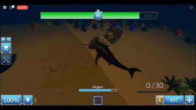 UNLIMITED TEETH GLITCH! (Shark Bite 2) | Roblox смотреть онлайн