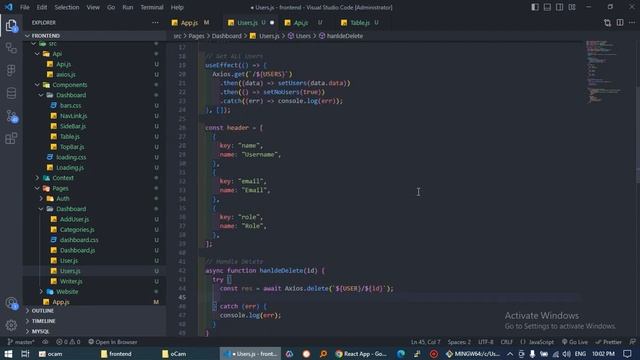182 - المشروع الرابع : مستوى متقدم في المكونات 5 | React Table Component смотреть онлайн