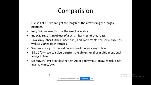 CS8392 -Object Oriented Programming - 1-D Array смотреть онлайн