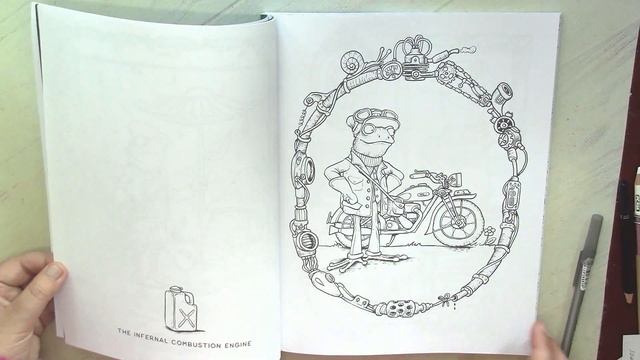 A Frog's Tale: A Mr. Fogherty Coloring Book By R.J. Hampson / Flip Through #adultcoloring