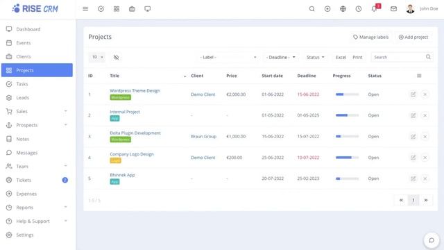 Getting Started - RISE Ultimate Project Manager & CRM смотреть онлайн