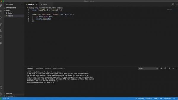 Reading Files With Node.js