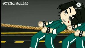 TUG OF WAR || Squid Game || Complete Scene || Gacha Club Shorts pt 2. ()TW ⚠️