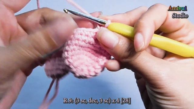 #088 |  Amigurumi Heart | Easy Crochet Patterns For Beginners | Amigurumi Valentine | @AmivuiStudio