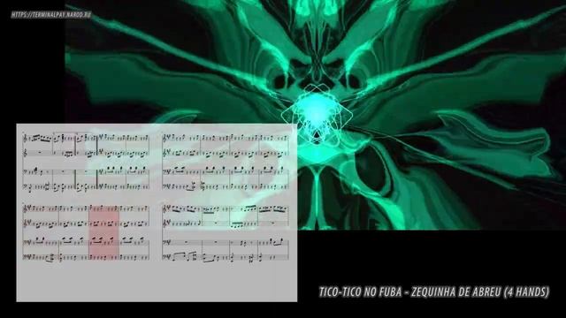 Tico-Tico No Fuba - Zequinha De Abreu (4 hands) (Ноты и Видеоурок для фортепиано) (piano cover) смотреть онлайн
