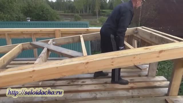 Маленький каркасный дом на сваях, для проживания, своими руками (ч. 19). Хитрая каркасная стена смотреть онлайн