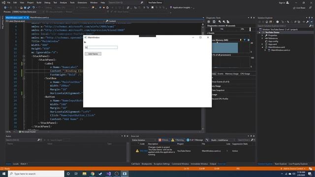 Data Binding in WPF with a Simple Example - WPF C# Tutorial Part 5 смотреть онлайн