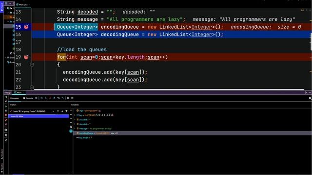 Java - Built-in Queue Data Structures - Encrypt Decrypt смотреть онлайн