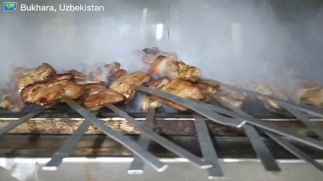 Шашлыки - Ресторан "Sayqal" в Бухаре | Халяль Ресторан | Узбекистан смотреть онлайн