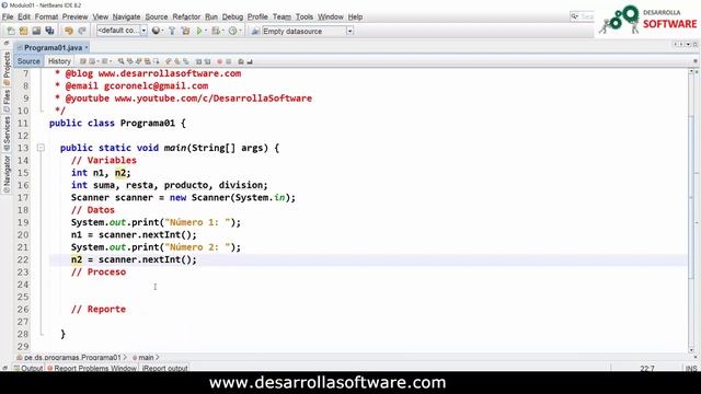 #DesarrollaSoftware - #UDEMY - PROBLEMA 01 - CALCULADORA BASICA смотреть онлайн