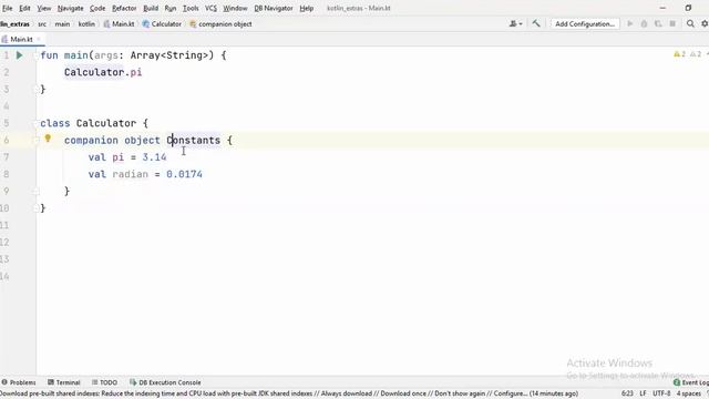 7. Kotlin Object Oriented Programming in Bnalga - Object and Companion Object смотреть онлайн