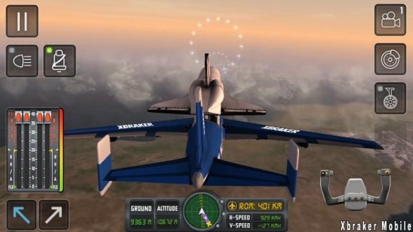 Flight Sim 2018 #49 - Airplane Simulator - Flight to Rome - New Airplane - Android Gameplay