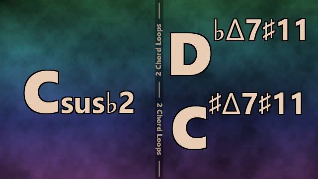 Csus b2 to Dbmaj7#11 (C#maj7#11) Backing Track смотреть онлайн