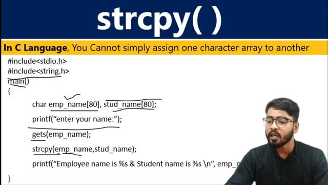 Use strcpy( ) Function in C | String in C Language | by Rahul Chaudhary смотреть онлайн