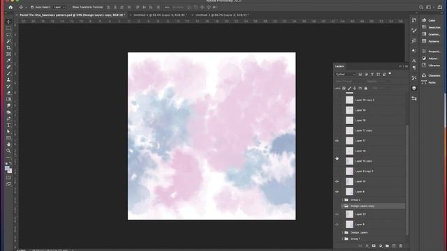 How to Create a Seamless Tie-Dye Pattern in Photoshop | Diane Pascual смотреть онлайн