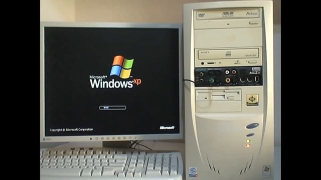 Windows XP Pro Startup In The Year 2021 With Computer PLATO Pentium IV 3Ghz HT Socket 478 - Review