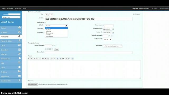 REDMINE TUTORIAL - Actualizar una tarea en RedMine y subir entregable смотреть онлайн