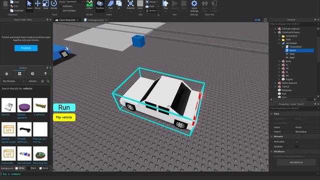 Roblox How to make a train vs car game tutorial! смотреть онлайн