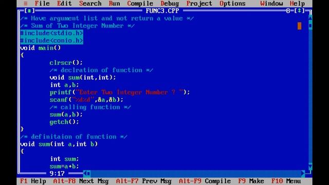 Programming in C | Part 19 | User Define Function | Online Lecture | In Hindi смотреть онлайн