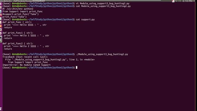python2 module import from bug hunting2 , ImportError No module named смотреть онлайн