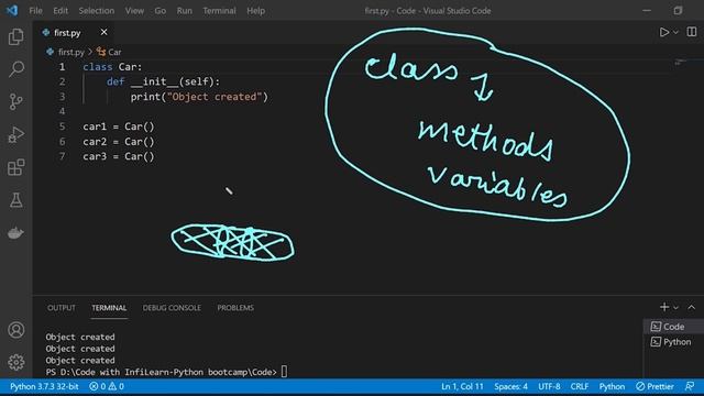 OOPS In Python | Object Oriented Programming Python | Python for Beginners смотреть онлайн