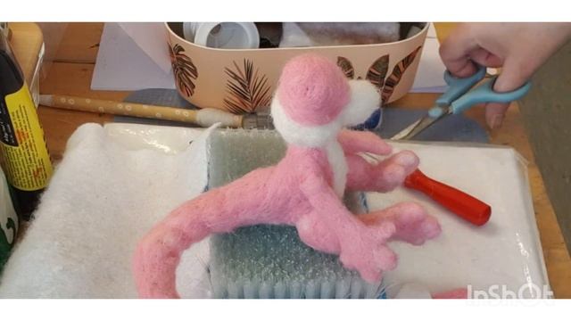 Needle Felted Dragon, Nadel filz Drache смотреть онлайн