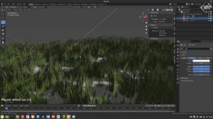 Создание травы в BLENDER 3D