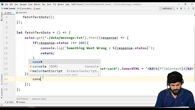 20. Introduction to Axios Library of AJAX | AJAX Tutorial | UiBrains | NAVEEN SAGGAM смотреть онлайн