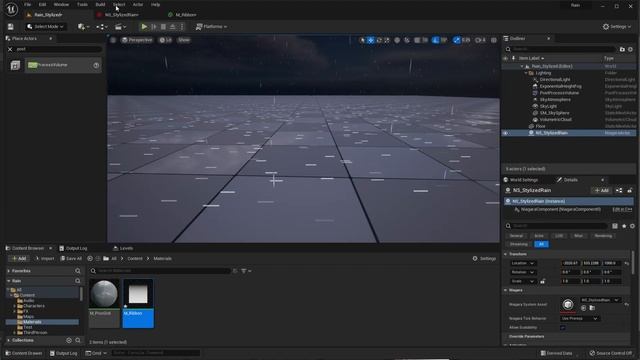Unreal Engine 5 - Stylized Rain Particle Tutorial смотреть онлайн