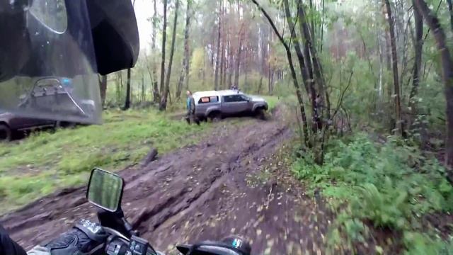 За грибами DRZ400 эндуро с пассажиром