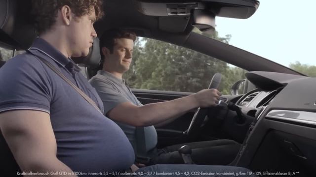 VW Golf GTD - lustige Werbung "Bäuche" / funny Volkswagen commercial Golf GTD "Bellies" смотреть онлайн
