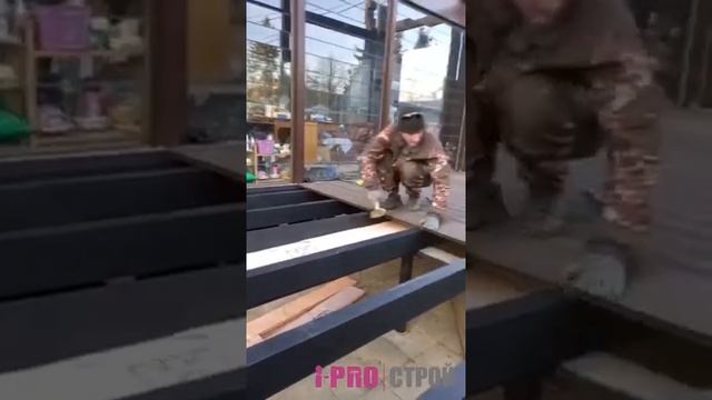 Укладка террасной доски на нашем объекте смотреть онлайн